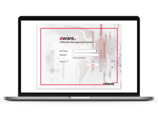laptop with attenti offenders management login