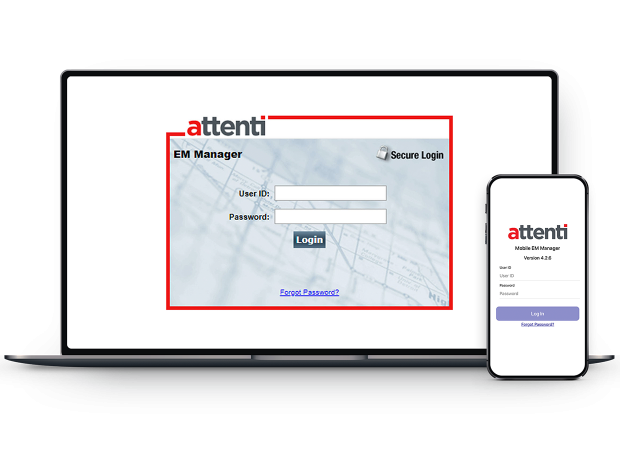 screens with attenti manager login